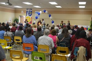 Female graduate receives gifts