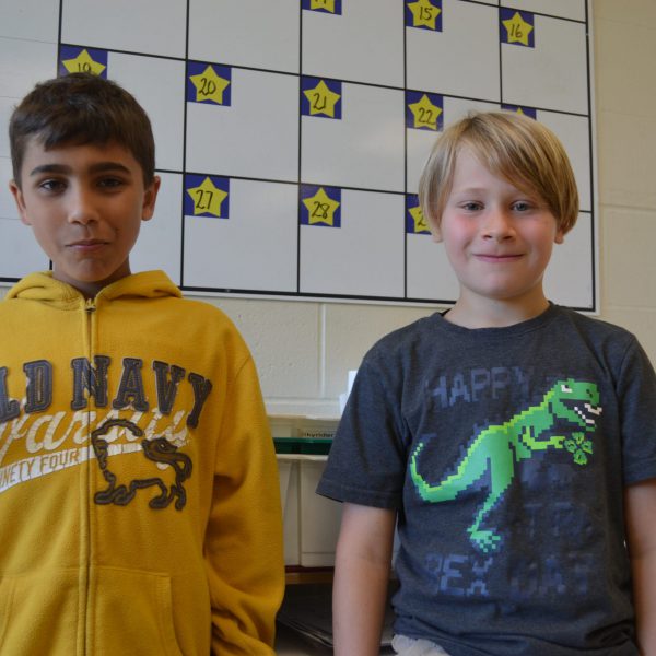 two students posing for photo
