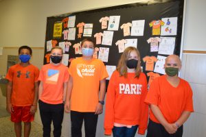 orange in the hall