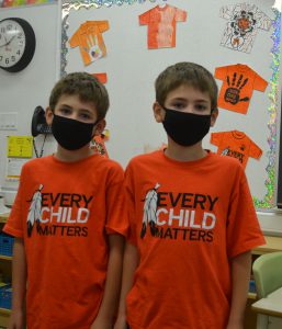 orange shirt doubles