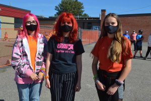 students in school yard