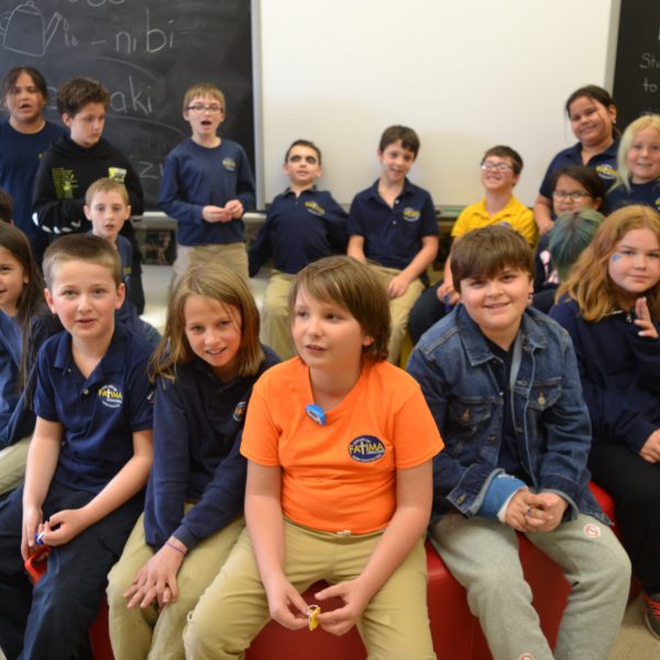 A group of students in the Indigenous room