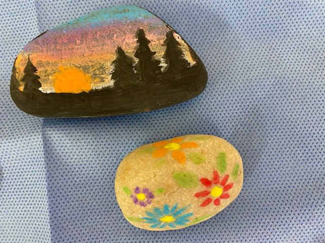 finished painted rocks