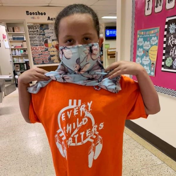 student with every child matters t-shirt