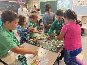 students put together a montage