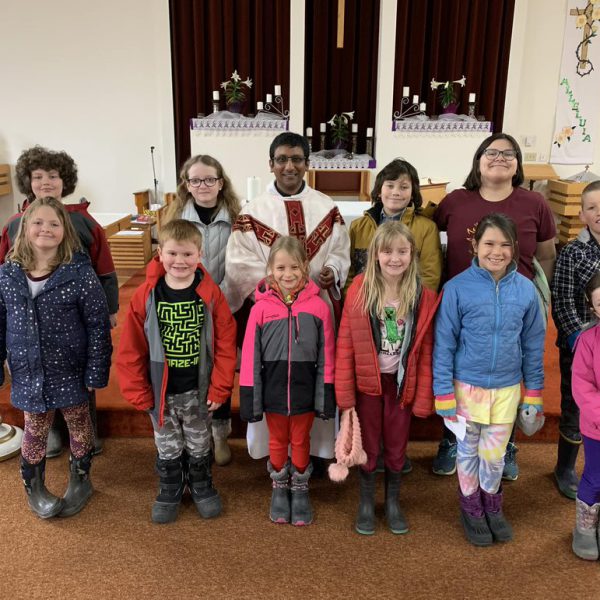 Students at St. Monica Parish for first reconciliation