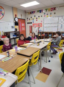 ACE students eagerly await Thanksgiving lunch