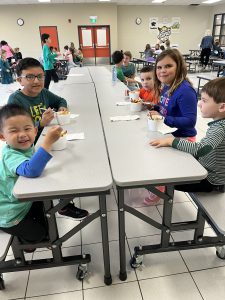 Students are very happy with their poutine