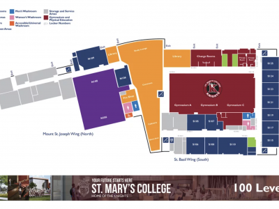 St. Mary's College Map - Level 1