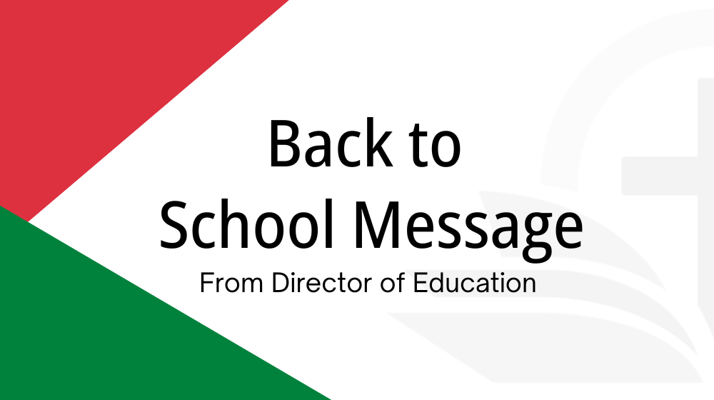 Back To School Message