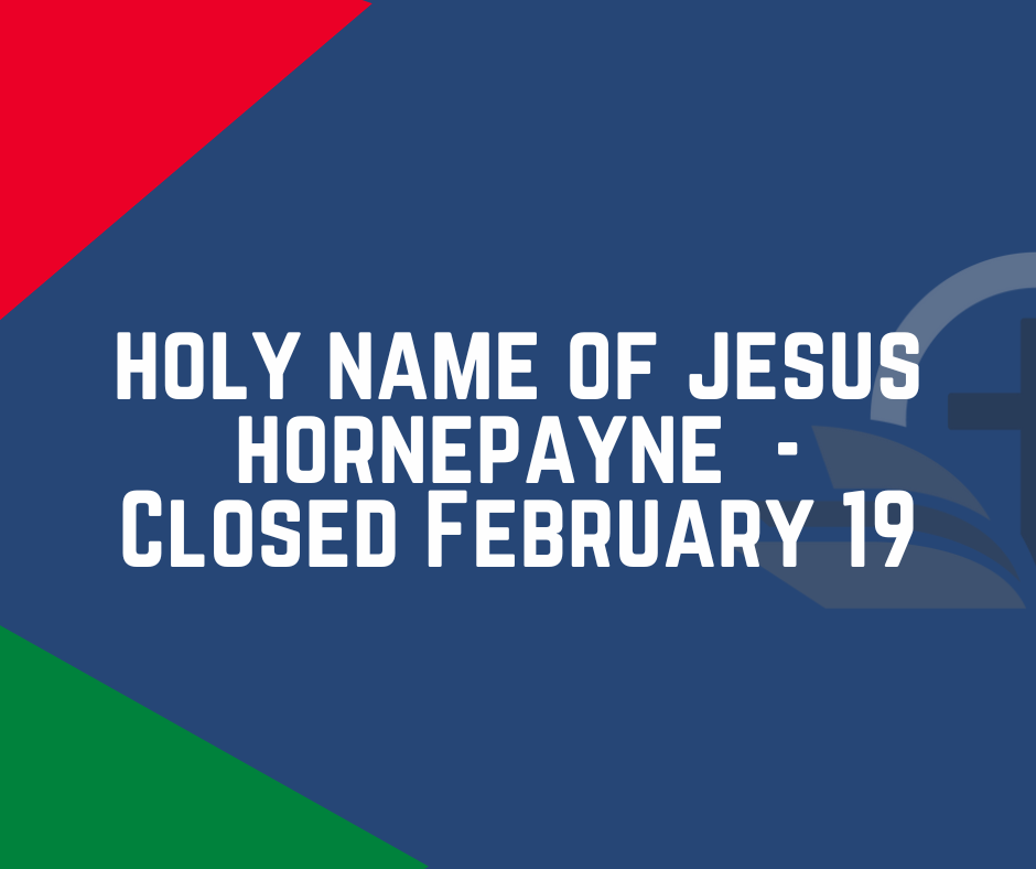 Holy Name of Jesus School Closure – Water Service Disruption February 19