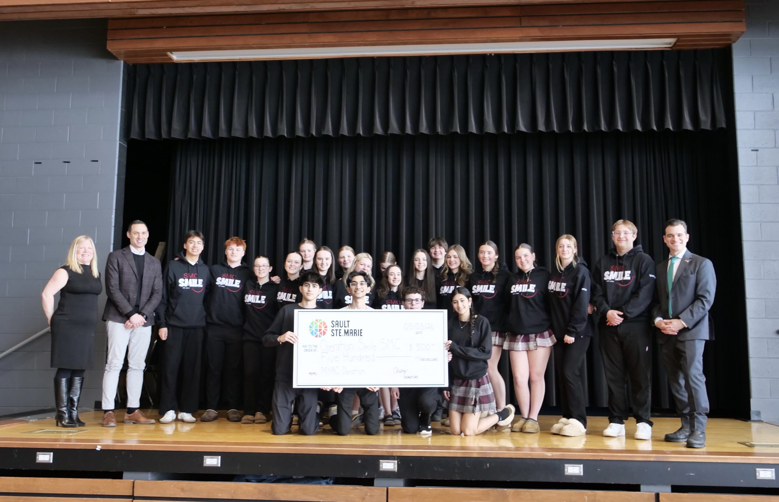 St. Mary’s College Welcomes Mayor for $500 Operation Smile Cheque Presentation